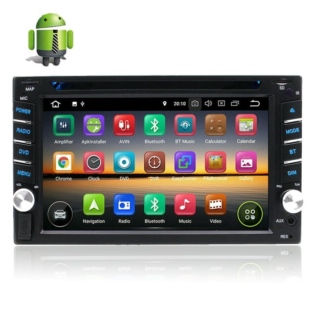 Double Din Car Radio Quad Core Android 10.0 Bluetooth Car Stereo With Backup Camera Support 7in Touch Screen GPS Navi Phone Mirror 1080P Video SWC WiFi 4G 3G USB SD FM AM RDS AUX For 2 Din Universal